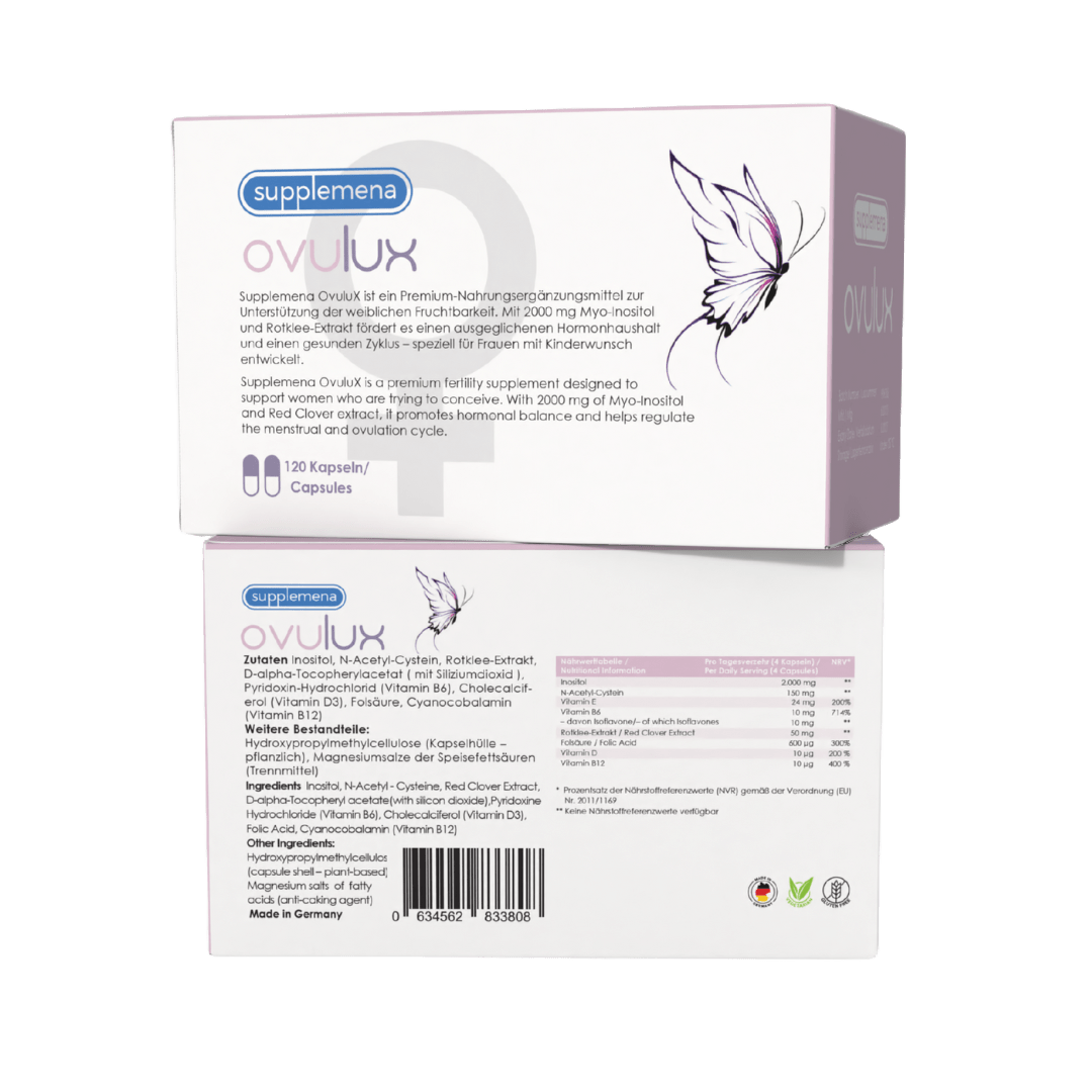 OvuluX 2-Month Supply (240 Capsules, 2 Boxes) – Female Fertility Supplement for Hormonal Balance, Egg Quality, and Reproductive Health