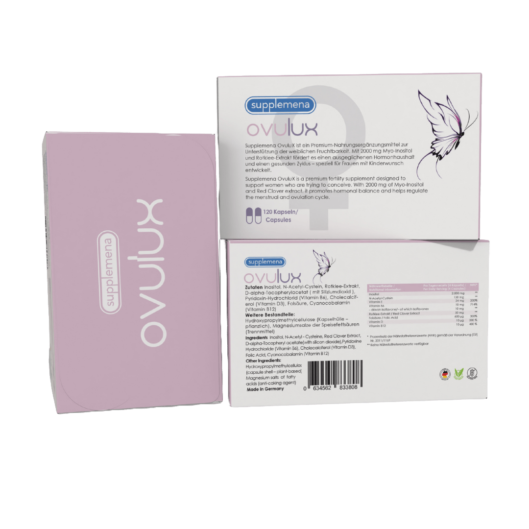 OvuluX 3-Month Supply (360 Capsules, 3 Boxes) – Premium Female Fertility Supplement for Hormonal Balance, Ovulation Health, and Conception Support