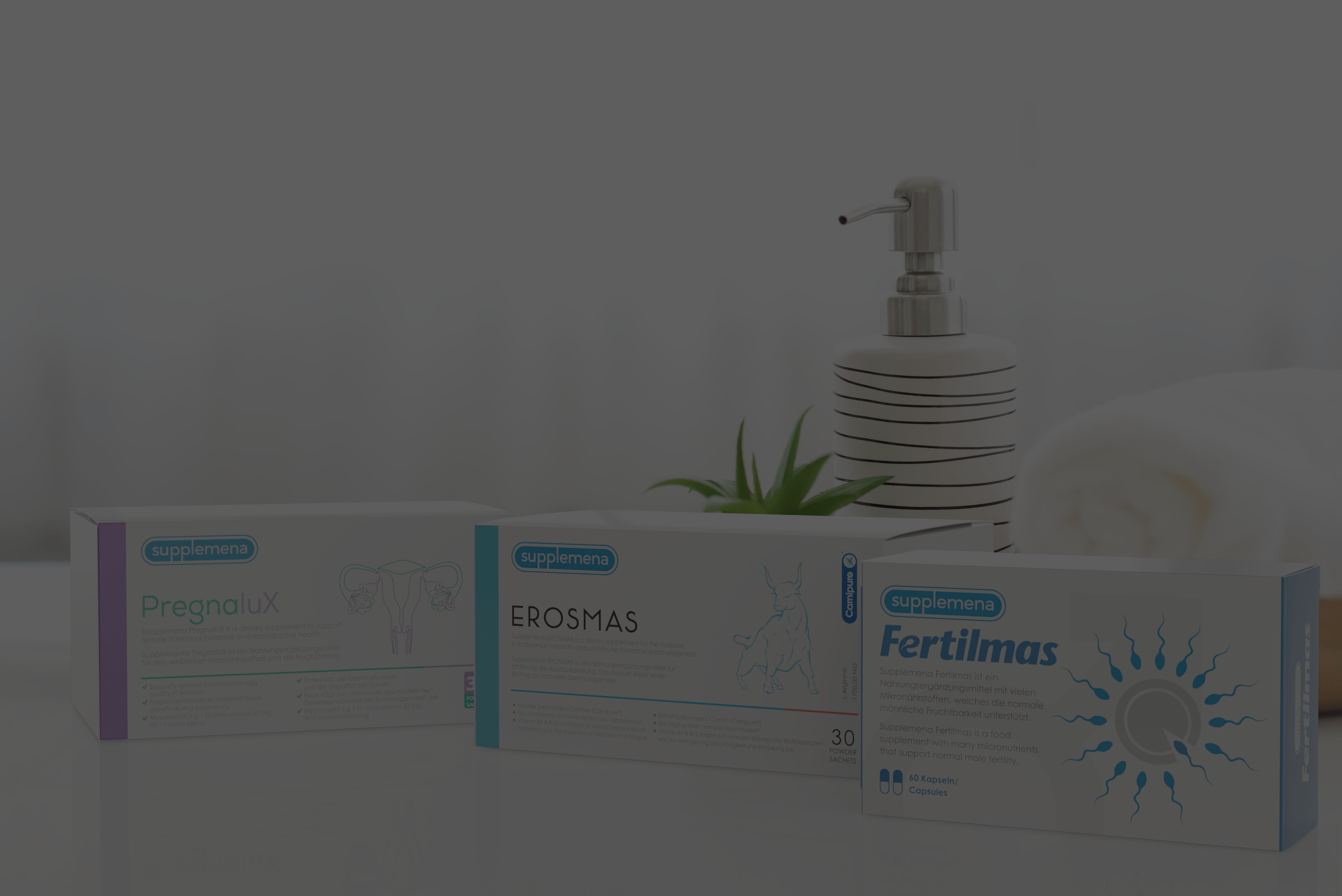 Premium Fertility Supplements for Couples: Fertilmas®, Erosmas®, and PregnaluX®