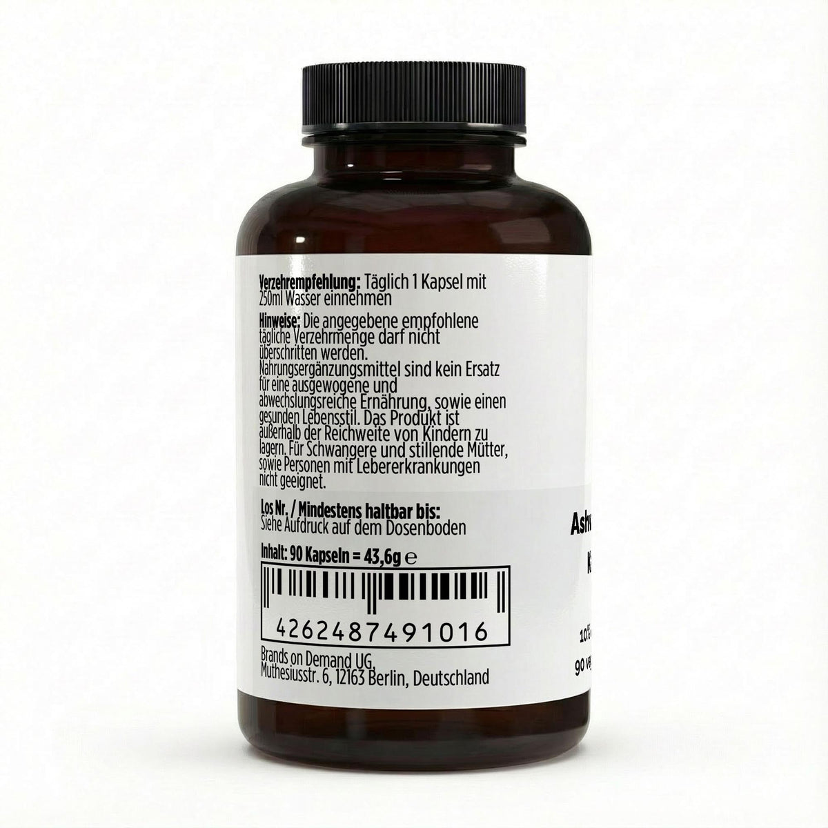 Ashwagandha (10% Withanolide) - 90 vegan capsules