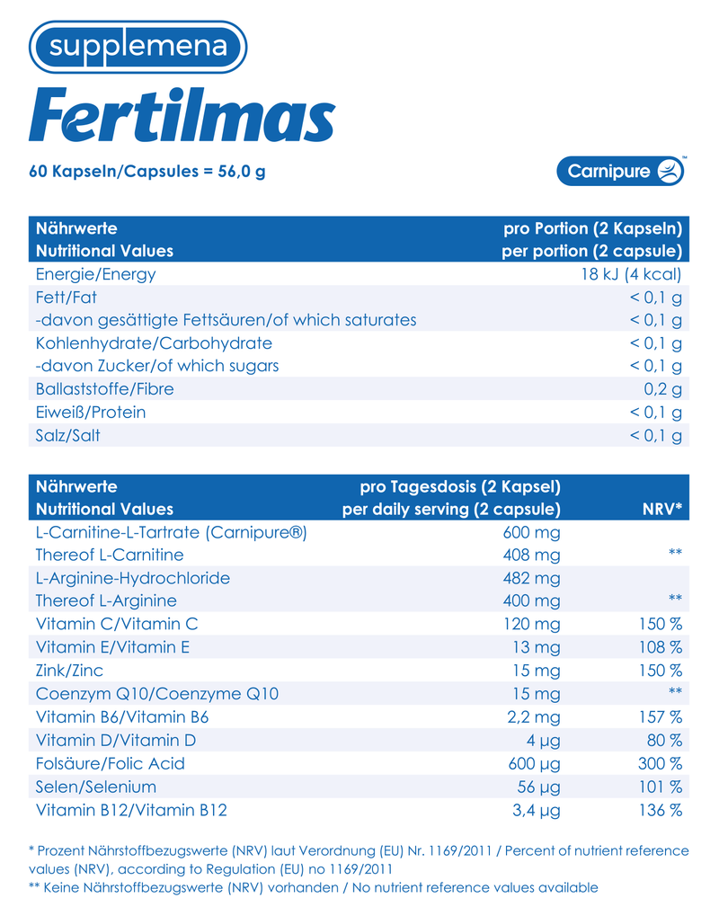 Fertilmas - For Men-Fertility Supplements-Supplemena